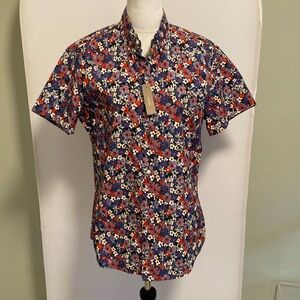 Men’s floral button down shirt